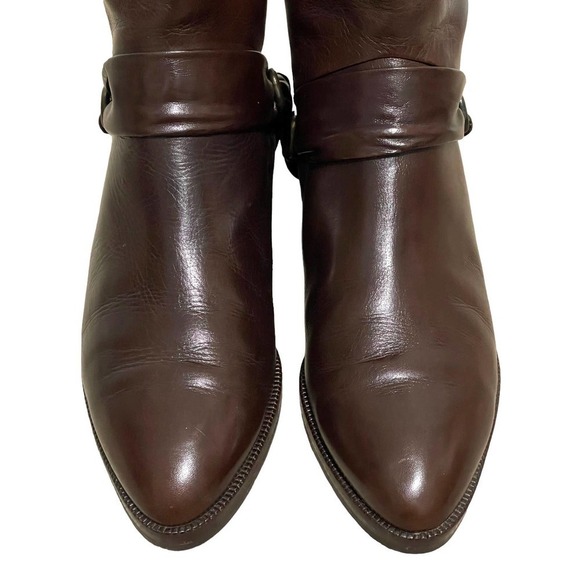 INGA Equestrian Tall Brown Leather Boots | Size 37 (US 6.5) - Picture 3 of 11